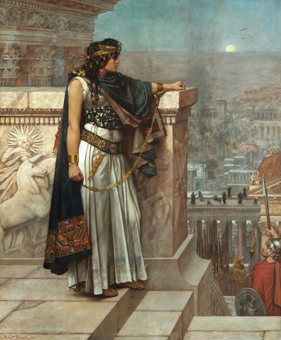 Het laatste blik van Zenobia op Palmyra door Herbert Gustave Schmalz