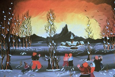 Wintervallei door Herbert Hofer