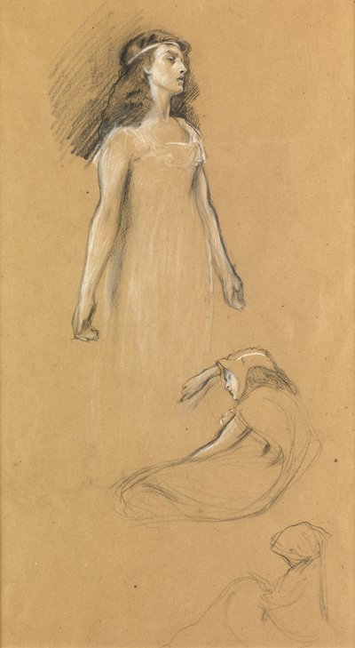 Studie voor "Tristram en Yseult", c.1901 door Herbert James Draper