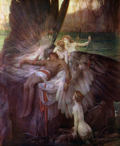De Klaagzang voor Icarus door Herbert James Draper