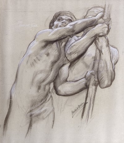 De stuurknuppel, studie voor 