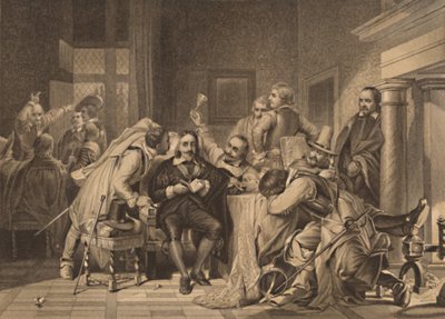 Karel I in de wachtkamer door Herbert Bourne