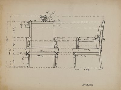 Stoel door Herbert Marsh