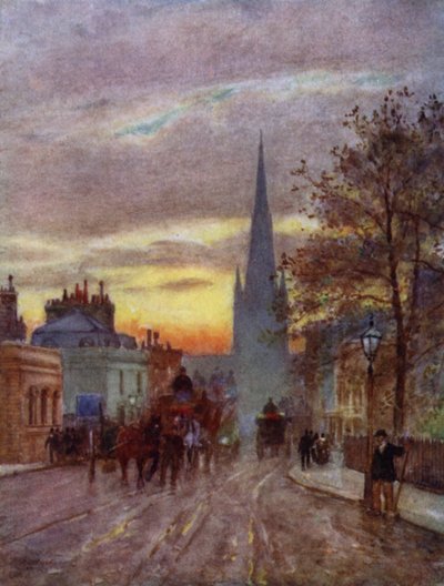 Grosvenor Road, Pimlico door Herbert Menzies (after) Marshall