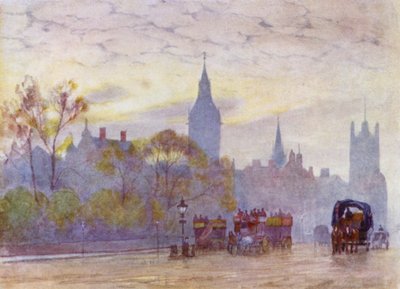 Ochtend in Whitehall door Herbert Menzies (after) Marshall