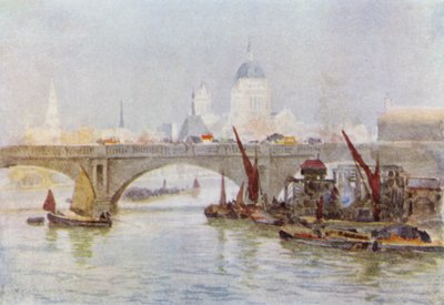 Zuidkant van de Waterloo-brug door Herbert Menzies (after) Marshall