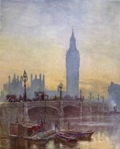 De Brug bij Westminster door Herbert Menzies (after) Marshall