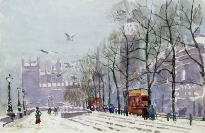 Een Winterdag, Westminster door Herbert Menzies Marshall