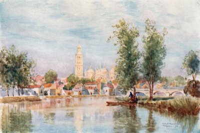 Perigueux vanaf de rivier door Herbert Menzies Marshall