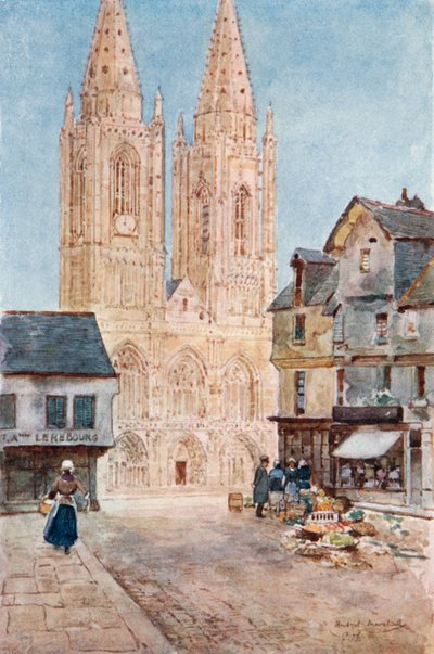 De kathedraal voorzijde St. Lo door Herbert Menzies Marshall