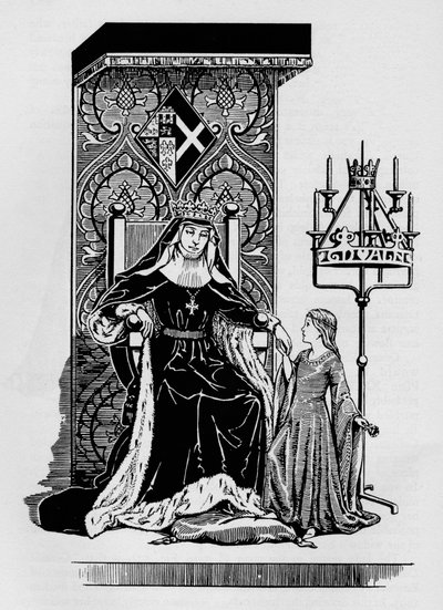 Hertogin van York en prinses Margaret van Clarence, circa 1926 door Herbert Norris