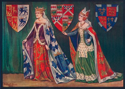 Margaret, Prinses van Wales, 1410. Joice, Lady Tiptoft, 1460, 1926 door Herbert Norris