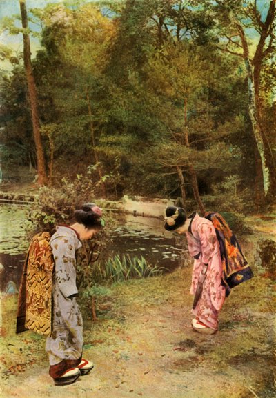Groeten op het Tempelterrein, 1910 door Herbert Ponting