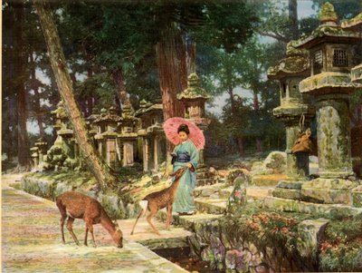 Nara, het hart van het oude Japan, 1910 door Herbert Ponting