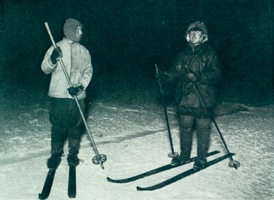 Oates en Meares skiën 