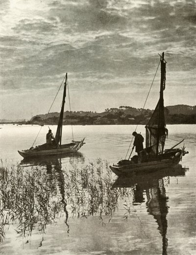 Op de Baai van Tokio, 1910 door Herbert Ponting