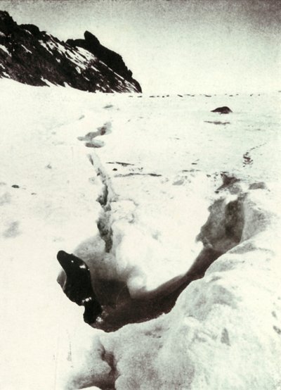 De getijdebreuk bij Razorback Island, 1911, 1913 door Herbert Ponting