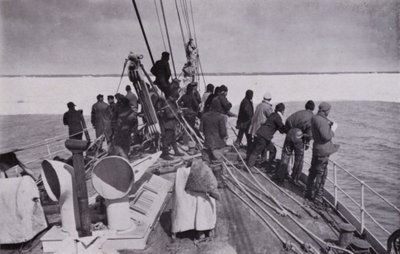 De benadering van het pakijs door Herbert Ponting