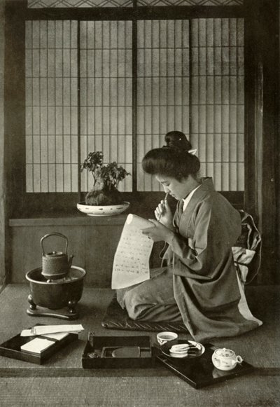 Een Brief Schrijven, 1910 door Herbert Ponting