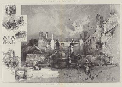 Hoghton Tower, de zetel van Sir James de Hoghton, Baronet door Herbert Railton