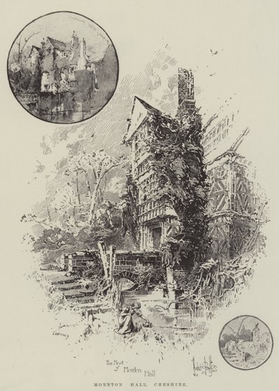 Moreton Hall, Cheshire door Herbert Railton