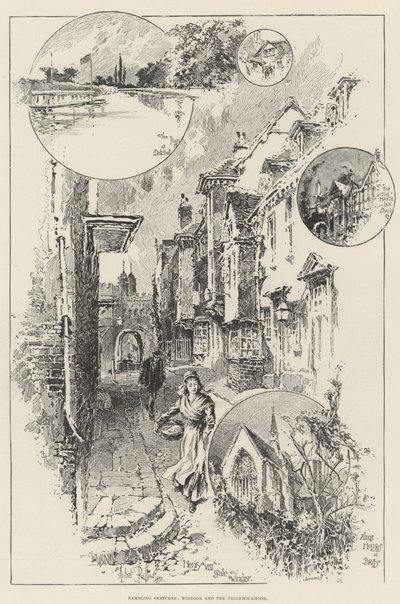 Rondzwervende Schetsen, Windsor en de Omgeving door Herbert Railton