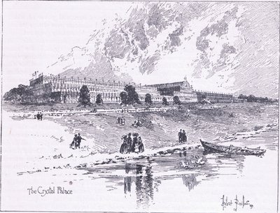 Het Crystal Palace in Hyde Park Londen, 1851 AD door Herbert Railton