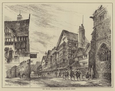 De Gezondheidstentoonstelling, de Oude Londense Straat door Herbert Railton