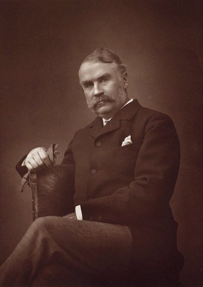 Portret van Sir William Schwenck Gilbert 1836-1911 door Herbert Rose Barraud
