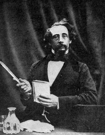 Charles Dickens geeft een lezing, 1859-1912 door Herbert Watkins