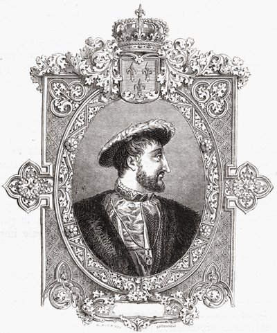 Francois I, gegraveerd door Pannemaker-Ligny, uit 