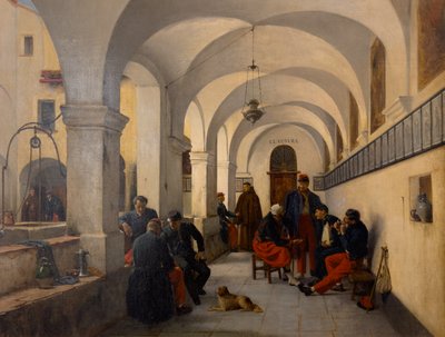 De aankomst van Franse kurassiers in Nice in 1859, Omstreeks 1859 (Olieverf op doek) door Hercule Trachel