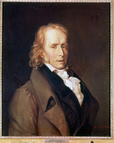 Portret van Benjamin Constant (1767 - 1830) door Hercules de Roche. door Hercule de Roches