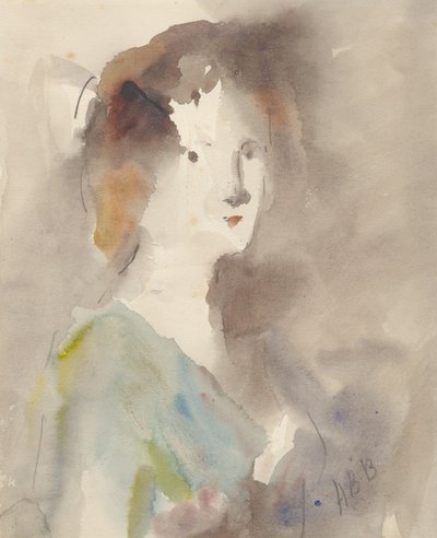Portret van een vrouw door Hercules Brabazon Brabazon
