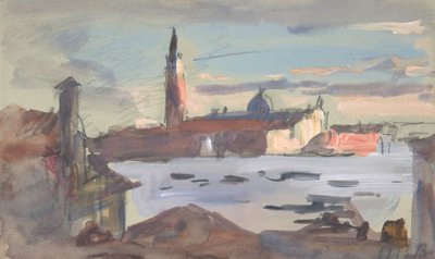San Giorgio Maggiore, Venetië, 1840-1906 door Hercules Brabazon Brabazon