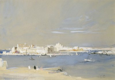 De haven, Valetta, Malta door Hercules Brabazon Brabazon