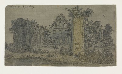 Ruïnes van de Abdij van Rijnsburg, Kleine Versie door Hercules Segers