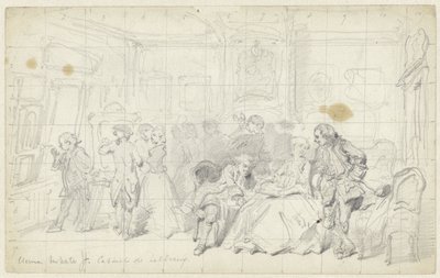 Kunstbeschouwing in een oud Hollands huis door Herman Frederik Carel ten Kate