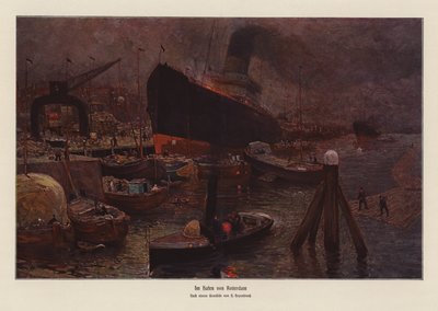 In de haven van Rotterdam door Herman Heijenbrock