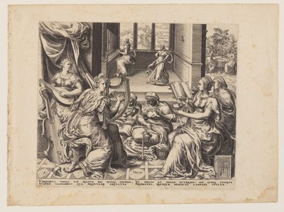 Parabel van de wijze en dwaze maagden: De wijze maagden door Herman Jansz. Muller