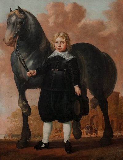 Een Jonge Jongen met zijn Paard, 1646 door Herman Mijnerts Doncker
