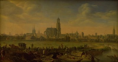 Uitzicht op Utrecht door Herman Saftleven