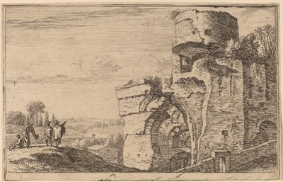 Ruïnes op de Palatijnse Heuvel door Herman van Swanevelt