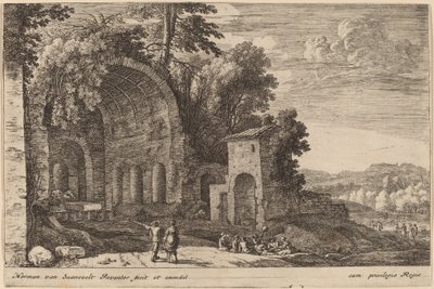 De Grot van de Nimf Egeria door Herman van Swanevelt