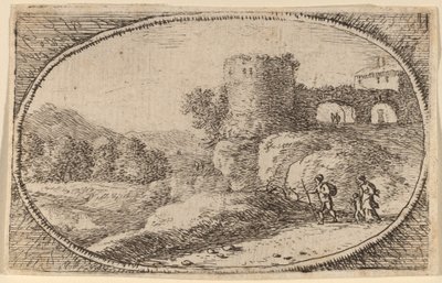 De grote ronde toren door Herman van Swanevelt