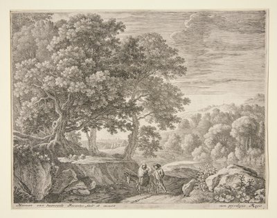 De Kleine Engelen op de Heuvel, uit de set De Vlucht naar Egypte door Herman van Swanevelt