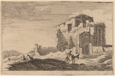 Zicht op een Verwoest Gebouw door Herman van Swanevelt