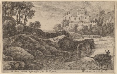 Uitzicht op de Aqua Acetosa door Herman van Swanevelt