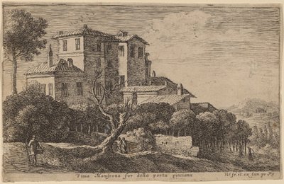 Uitzicht op de wijngaard van de Villa Mamsrona door Herman van Swanevelt