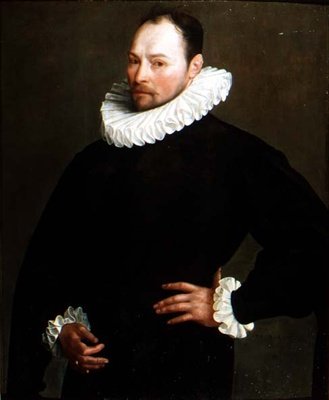 Portret van een Heer, 33 jaar oud door Herman van der Mast